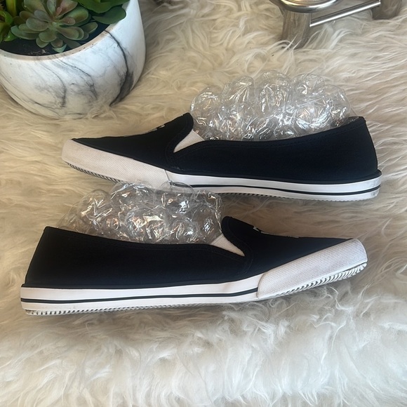 Tommy Hilfiger Black & White Initials Lucey Sneaker Size 8.5 - Picture 5 of 12